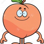 Happy Cartoon Peach