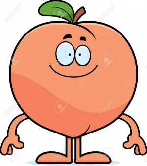 Happy Cartoon Peach
